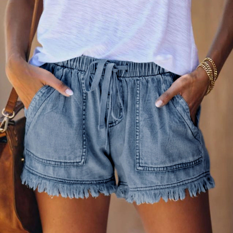 Lexi® | High-waisted denim shorts