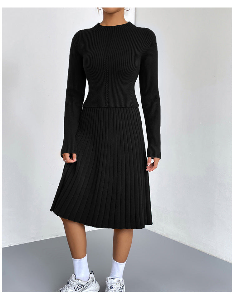 Valenzora | A-Linien-Rock Strickpullover-Set