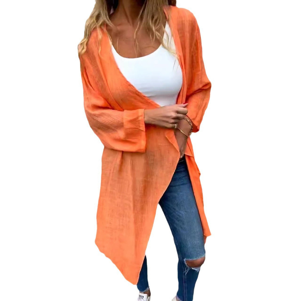 Kimono für Damen, luftig, vorne offen, Größe