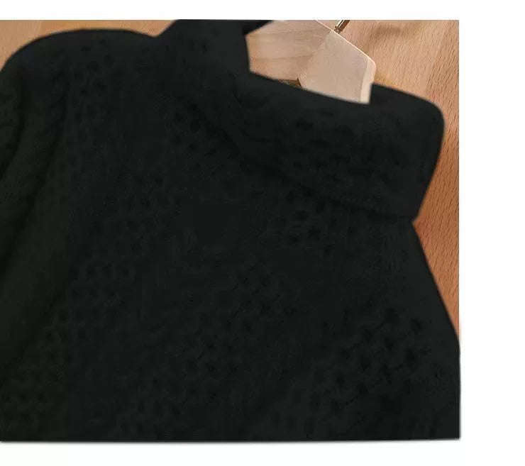 Valenzora | Luxuriöser Kaschmir-Rollkragenpullover mit Karomuster