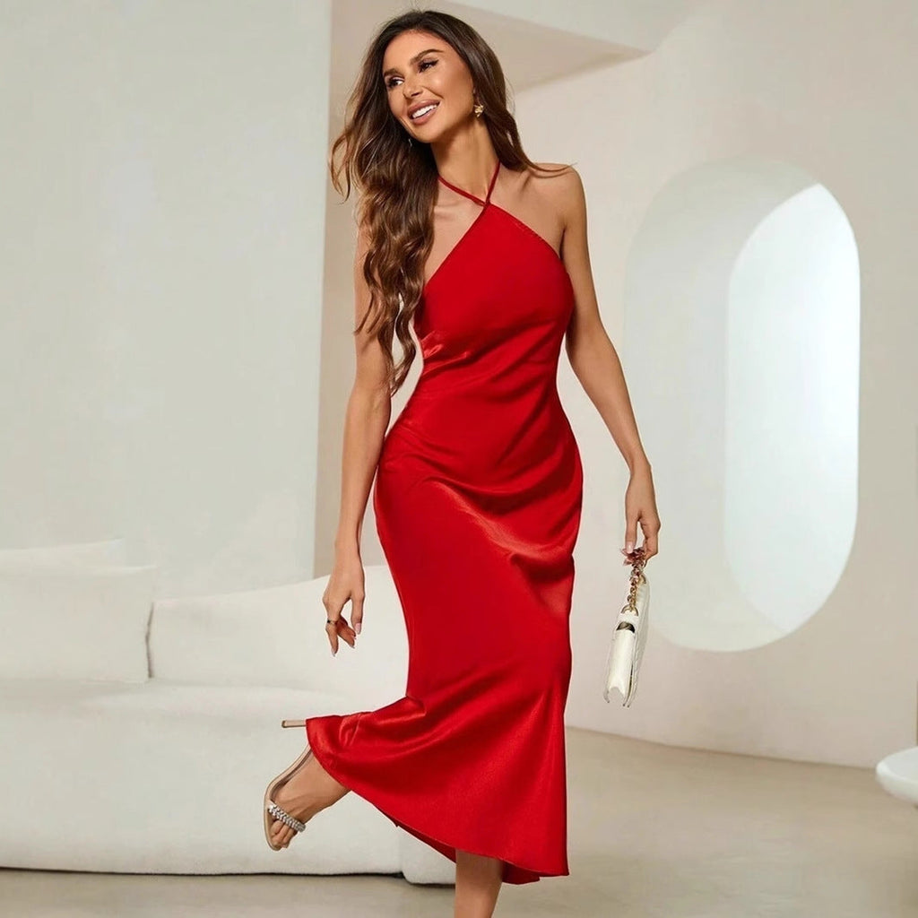 Valenzora | Satin-Slip-Abendkleid Sexy Lang