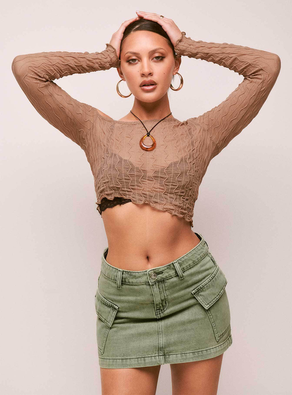 Damen-Jeansrock mit praktischen Taschen und modischem Schnitt, Größe