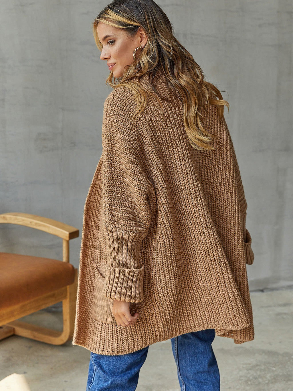 Valenzora | Oversized Knit Cardigan For Comfortable Styles