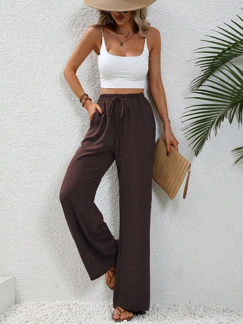Valenzora | Casual linen summer trousers for women