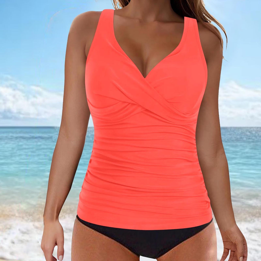 Valenzora | Tummy Control Hook Design Printed Tankini Set