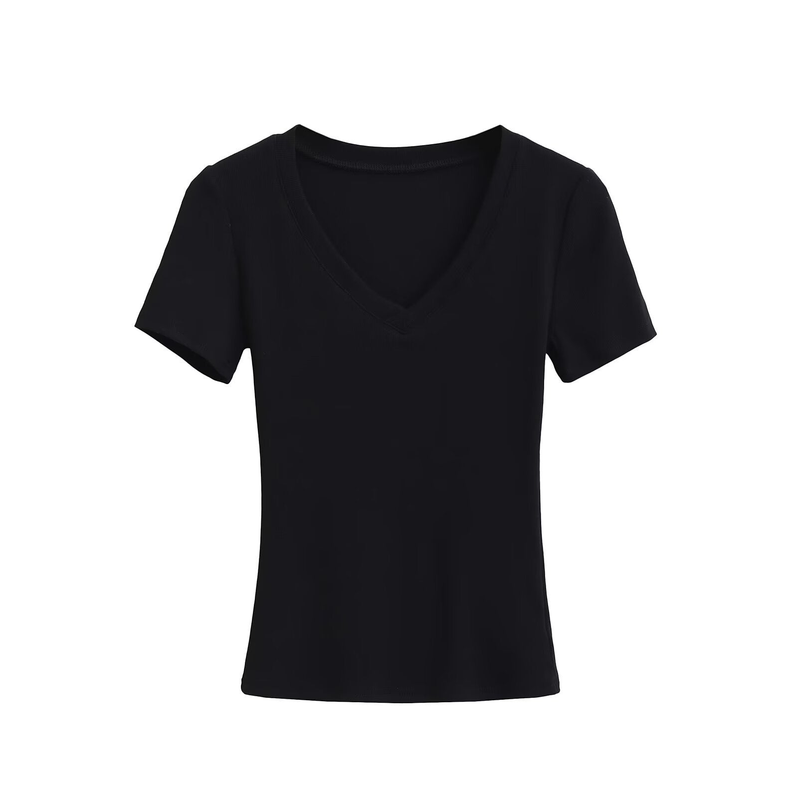 Damen V-Ausschnitt T-Shirt aus hochwertiger Baumwolle mit bequemer Passform, Größe [Größe fehlt]