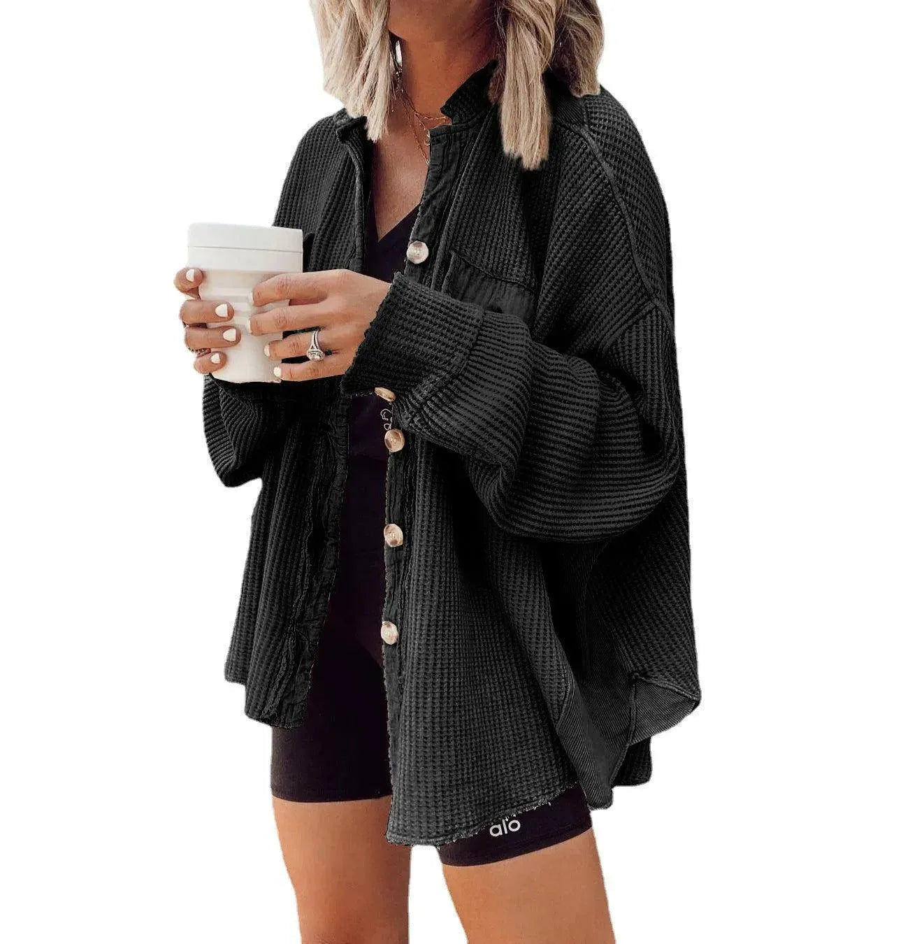 Valenzora | Women's irregular shirt jacket