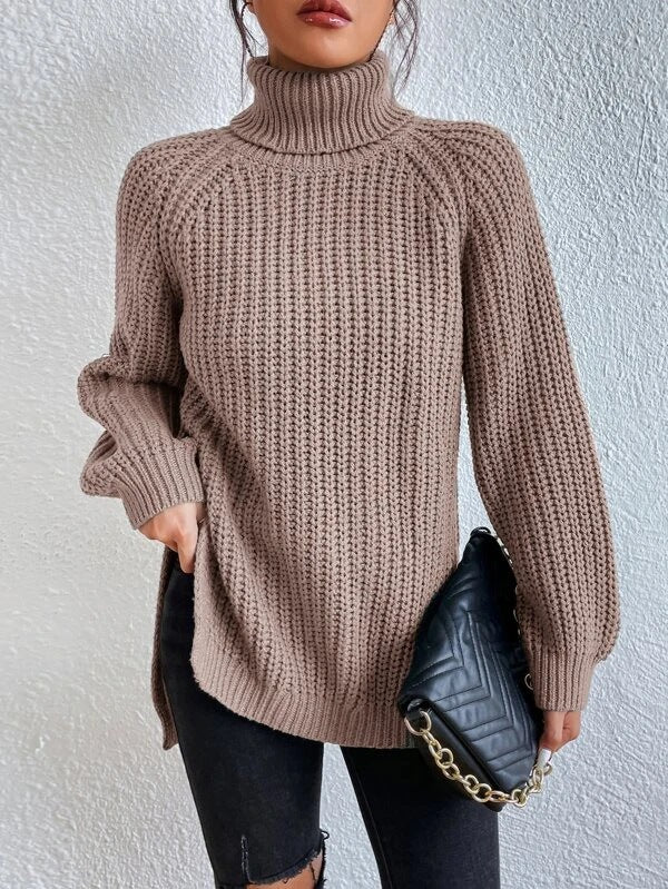 Valenzora - Cozy knitted turtleneck sweater