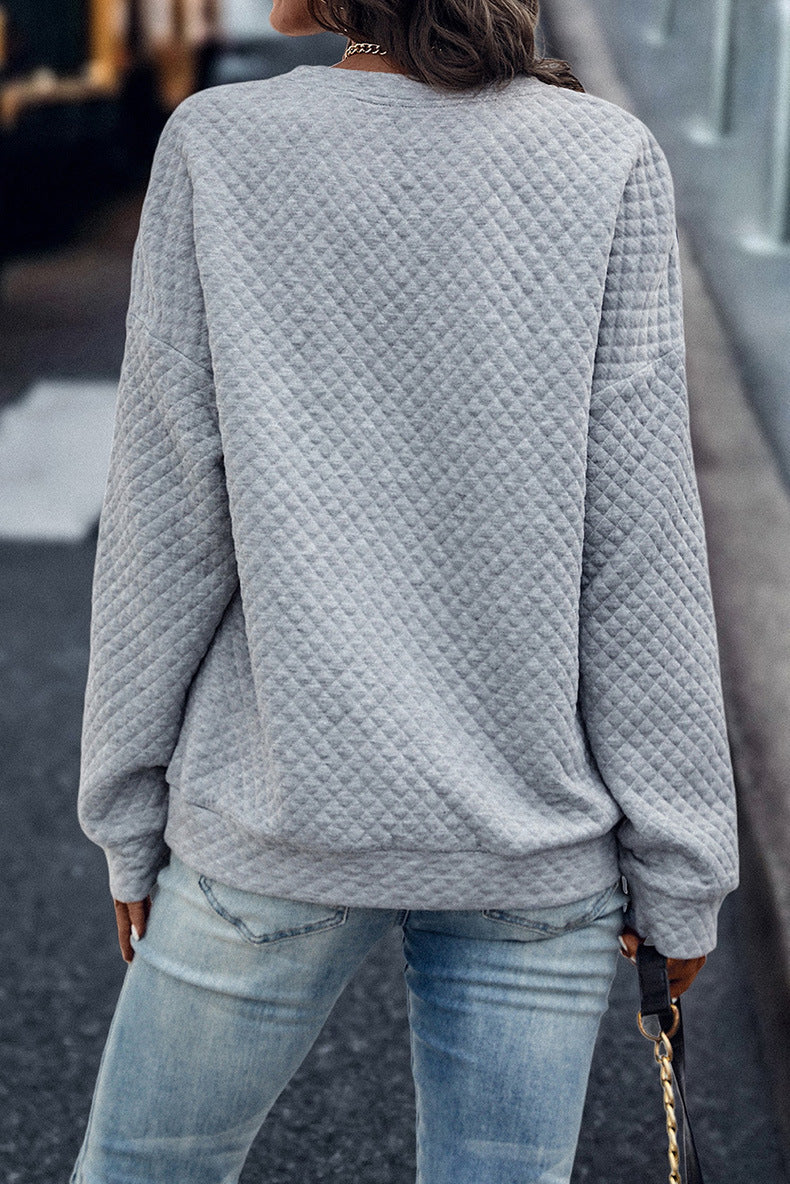 Large leopard print patchwork zip-up pullover sweatshirt