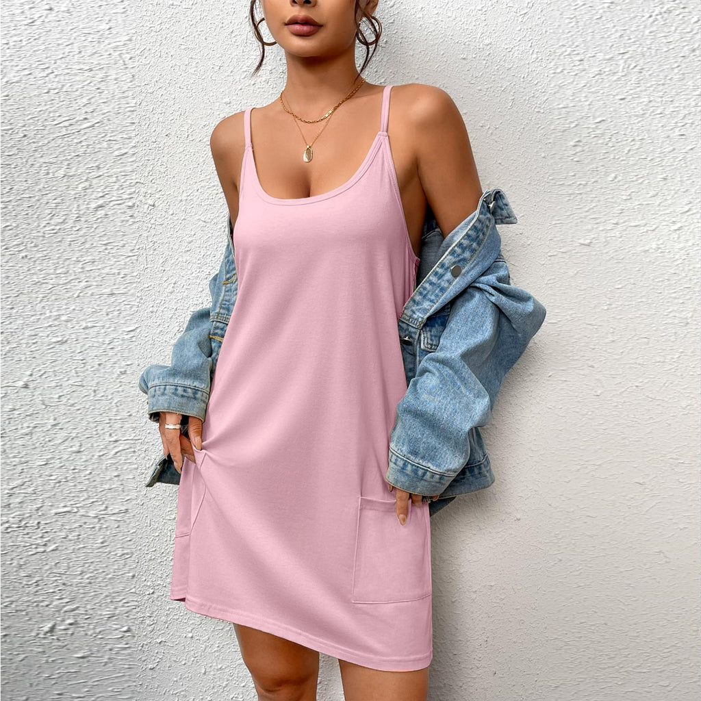 Damen Freizeitkleid mit praktischen Taschen Drune