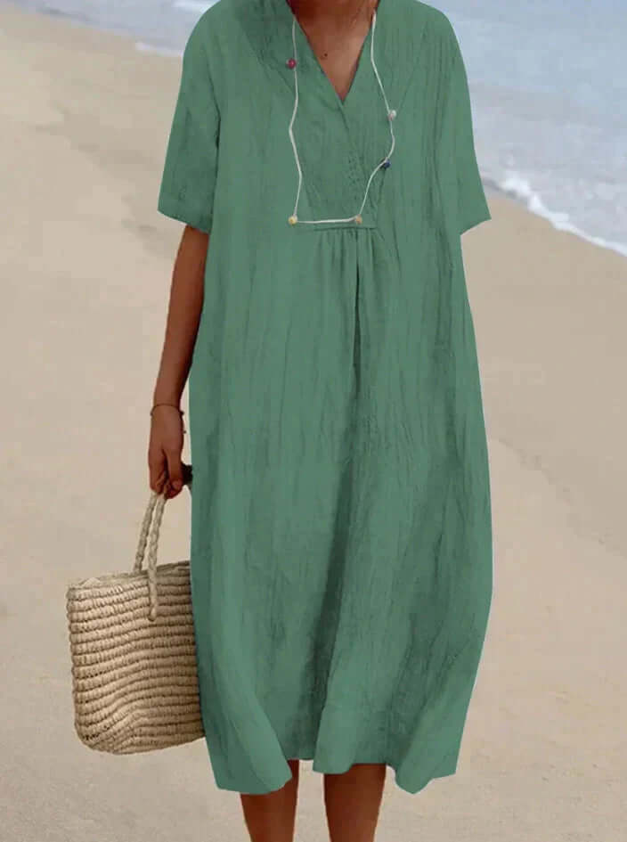 Valenzora | Summer dress made of cotton and linen