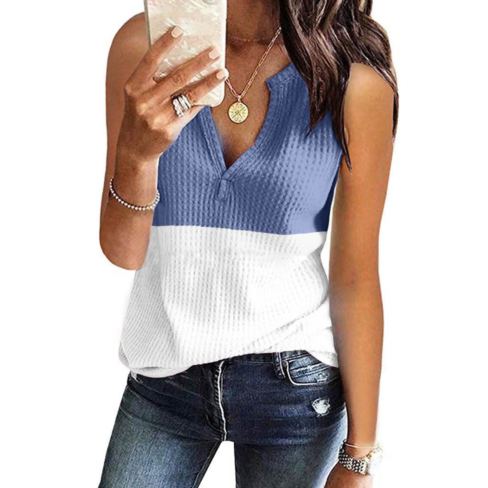 Women's sleeveless top size