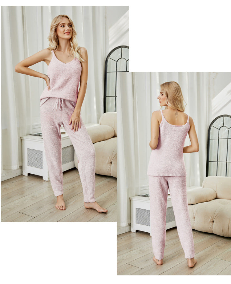 Valenzora | Fleece knit top pajama set