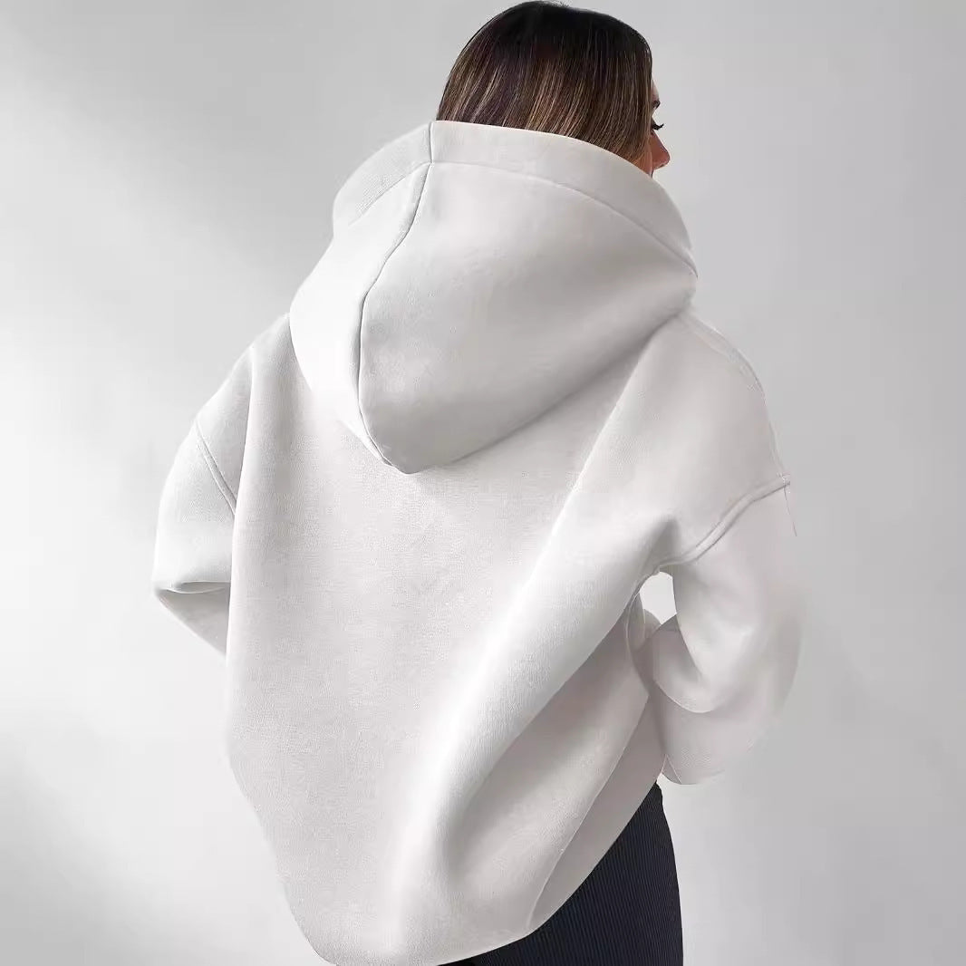 Oversized Hoodie für Damen mit modernem Kragen und lässiger Passform, Größe [size missing]