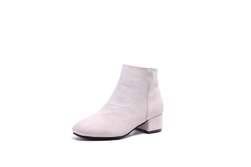 Women's ankle boots with a modern, minimalist design and comfortable block heel, size Valenzora