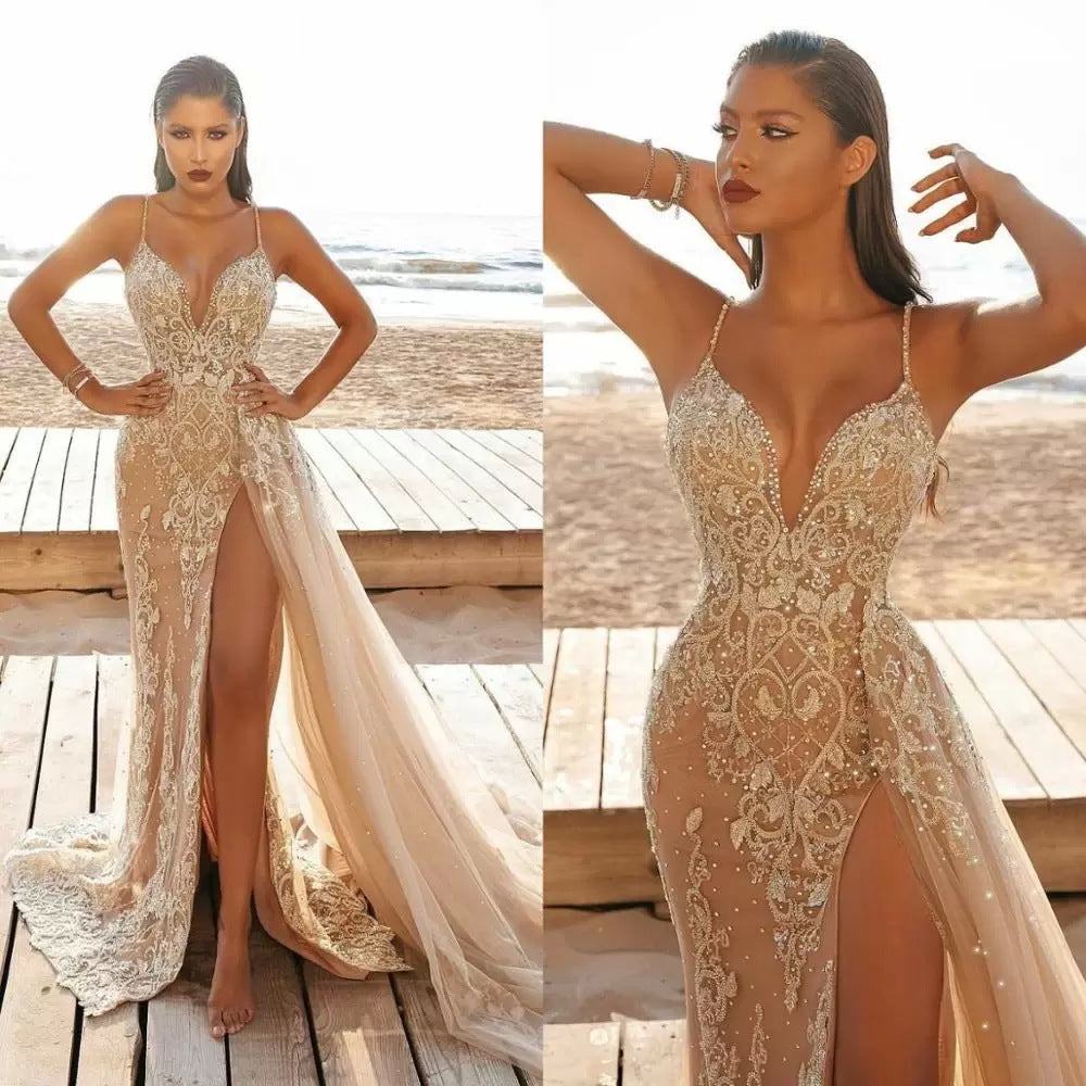 Valenzora | Sling Sleeveless Mesh High Long Skirt Dress
