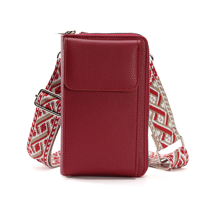 Valenzora shoulder bag with cell phone compartment