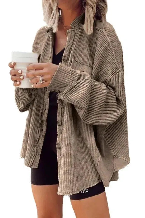 Valenzora | Women's irregular shirt jacket