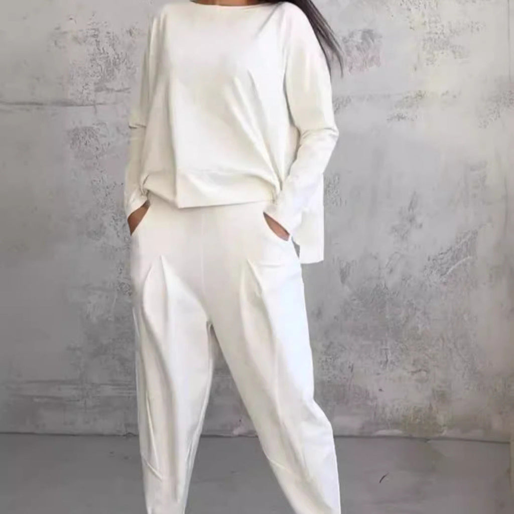 Women's casual two-piece set made of high-quality fabric, size