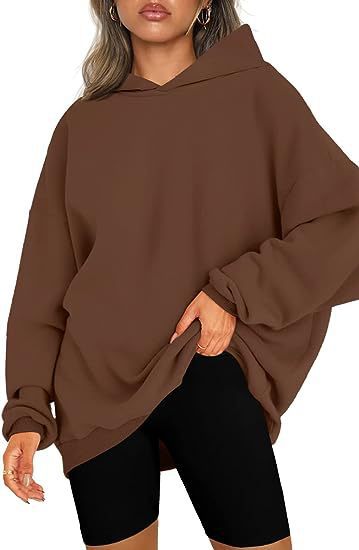 Women's oversized hoodie with side slits, size