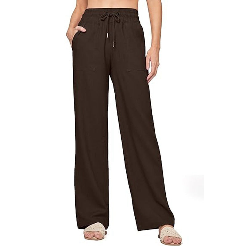 Women's Comfortable Wide Summer Trousers Size