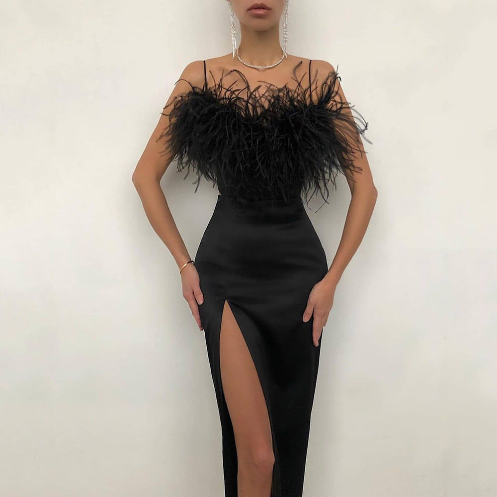 Valenzora | Party Slim Fit Arm-Covering Dress