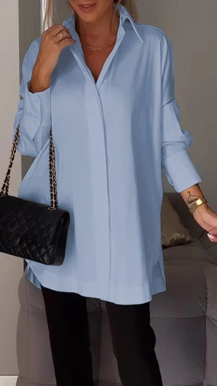 Valenzora | Simple long-sleeved pullover shirt