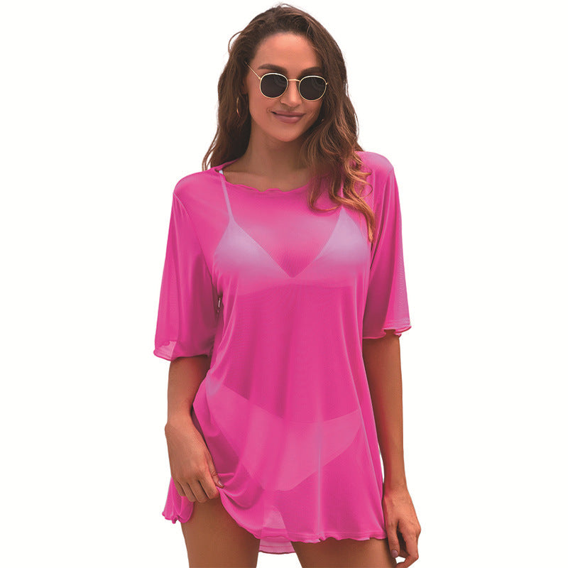 Damen-Strandkleid mit lockerer Passform, Größe