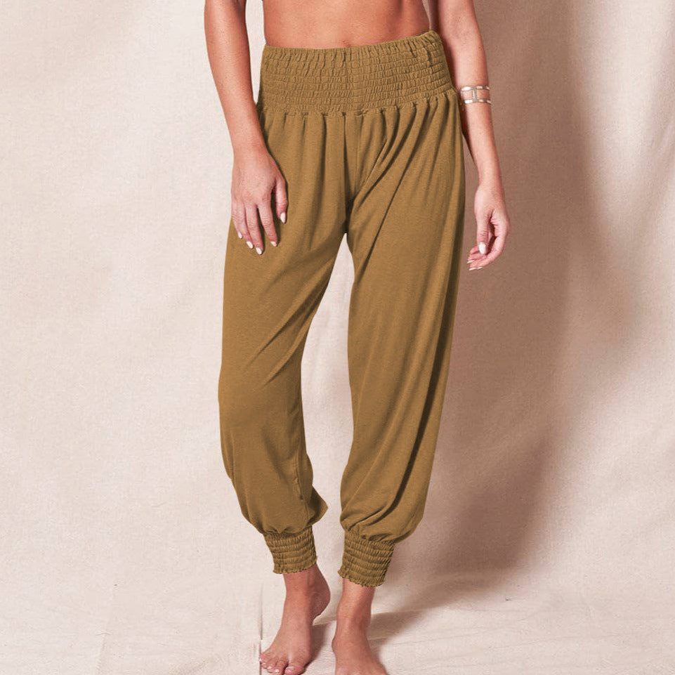 Luftige Sommerhose für Damen mit Gummibund, Größe