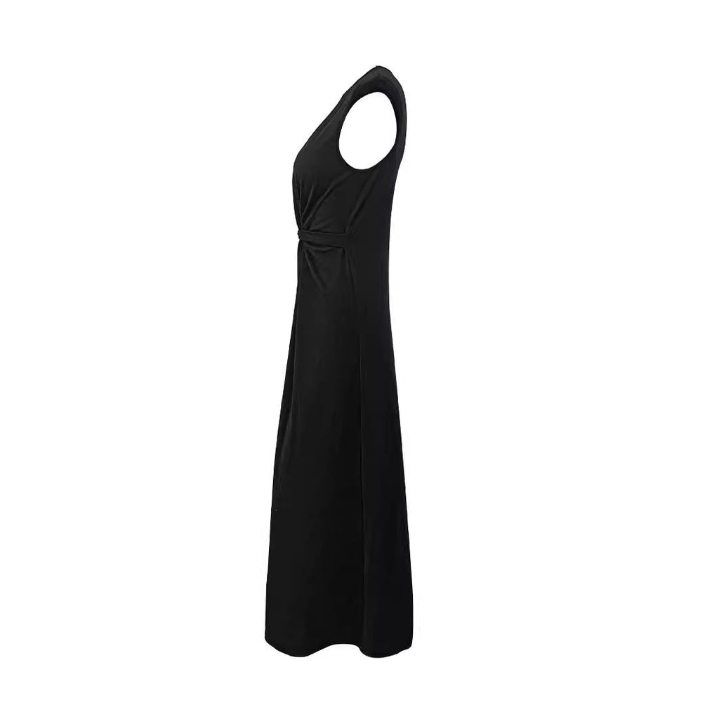 Elegantes Damenabendkleid mit schicken Falten und figurbetontem Schnitt, Größe [Größe fehlt]