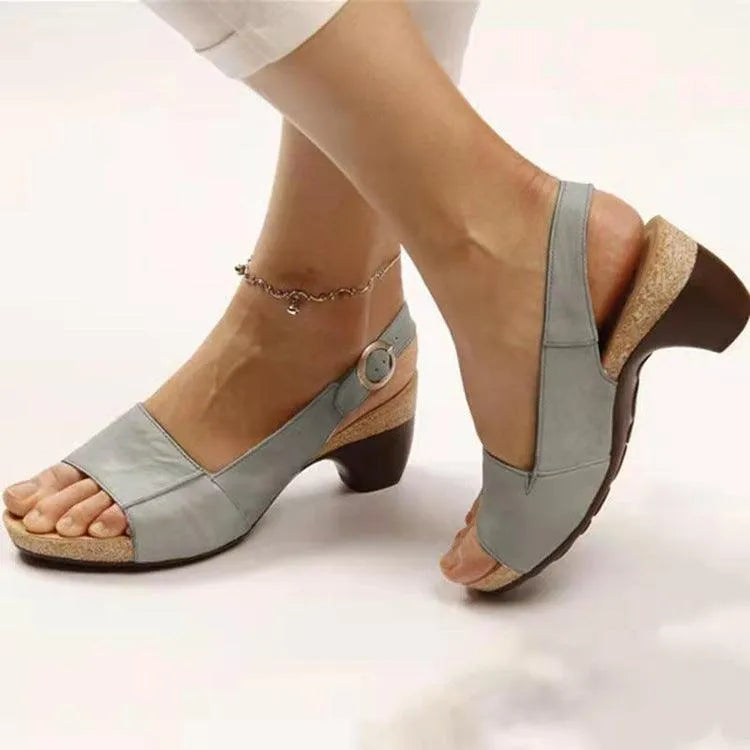 Valenzora | Damen-Sandalen mit Blockabsatz