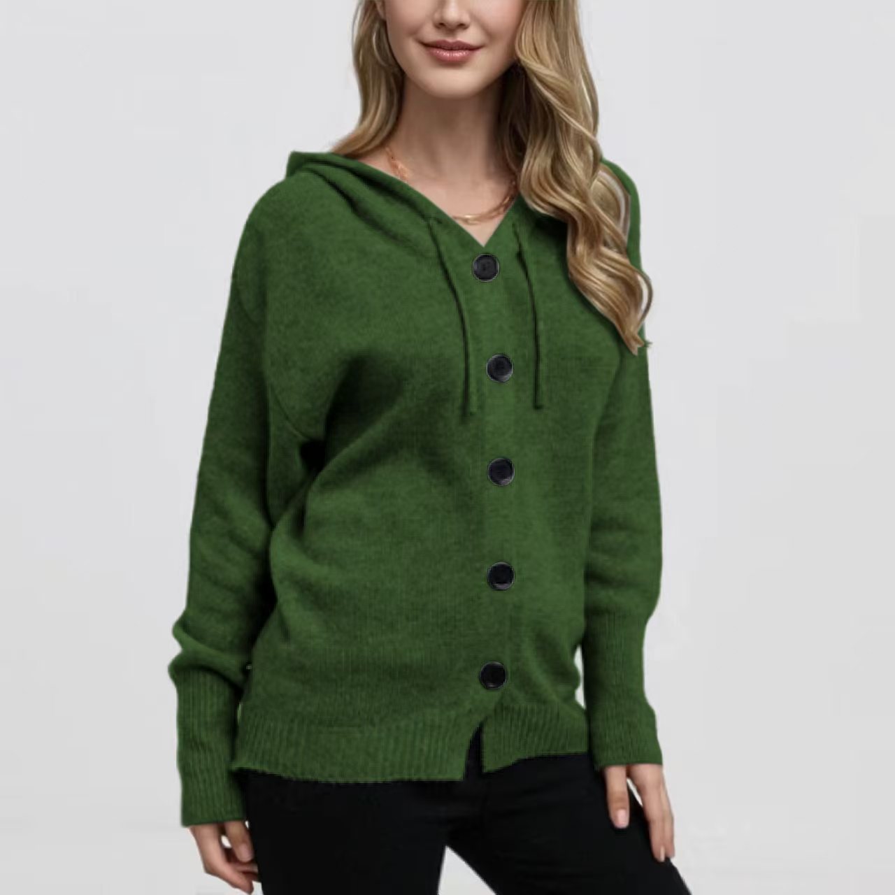 MIA™ - Cardigan with hood and drawstring