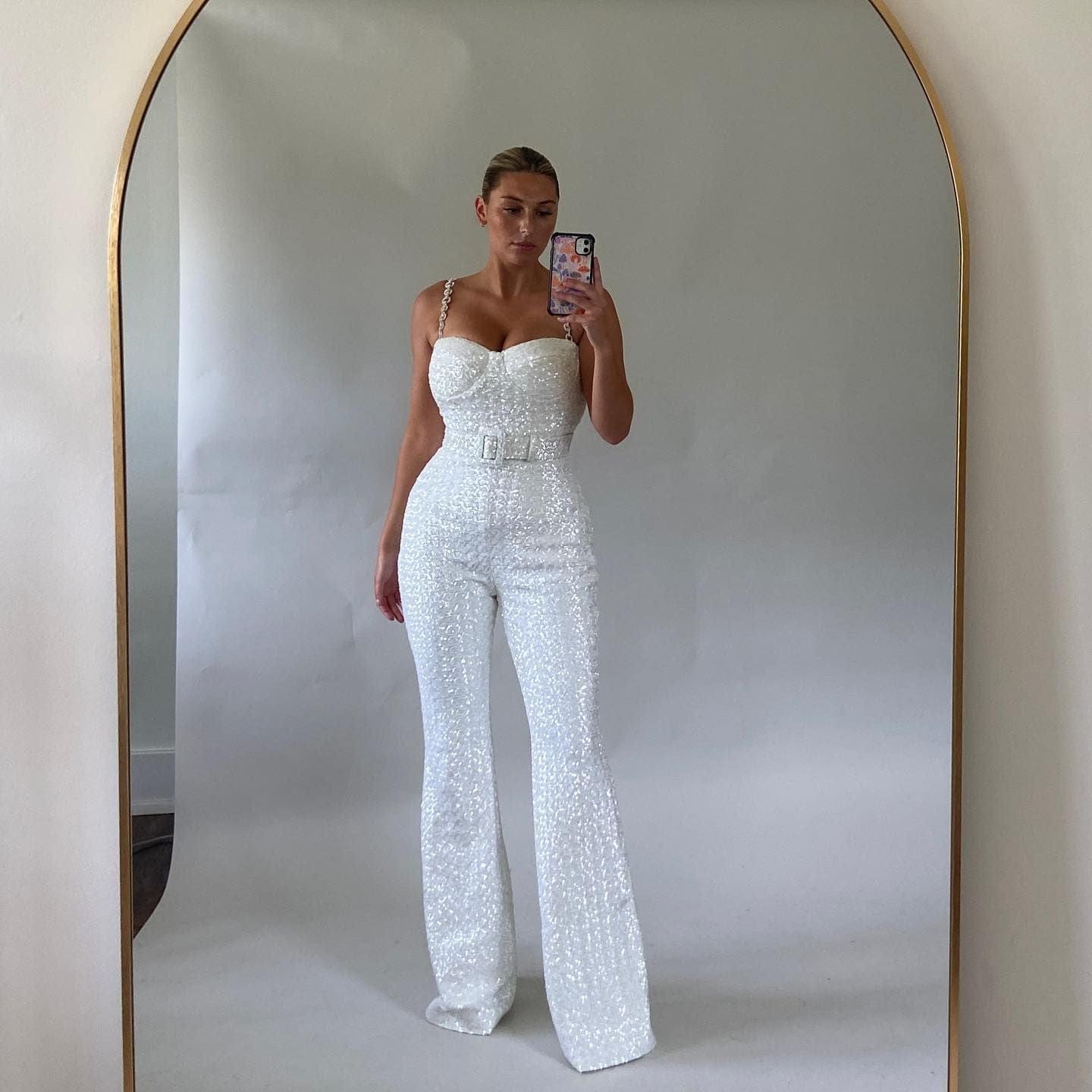 Valenzora | Glittering Sequin Jumpsuit for Women