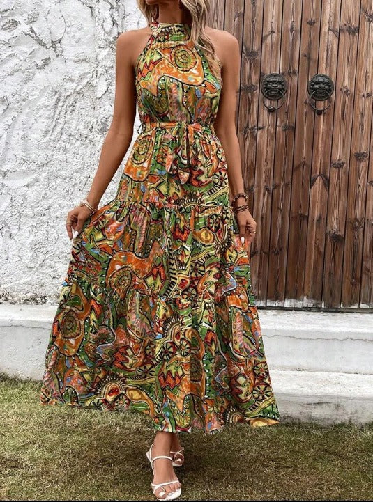 Valenzora | Vintage-Bohemian-Neckholderkleid