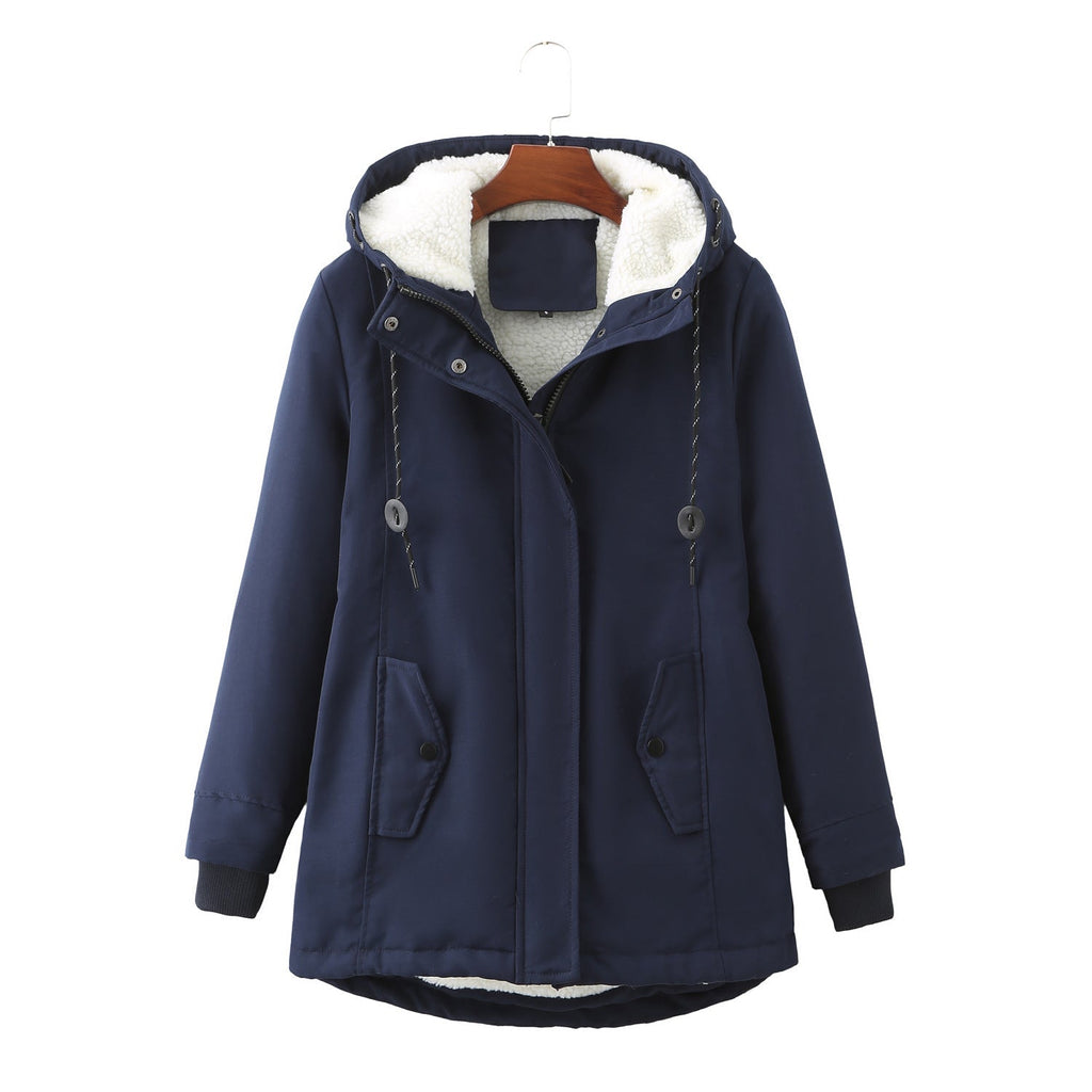 Valenzora | Casual winter jacket with fur lining for women