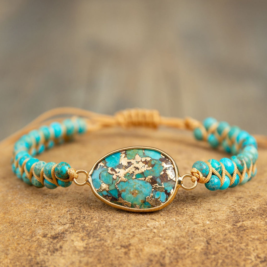 Valenzora | Ethnic Handmade Women's Bracelet with Turquoise Beads