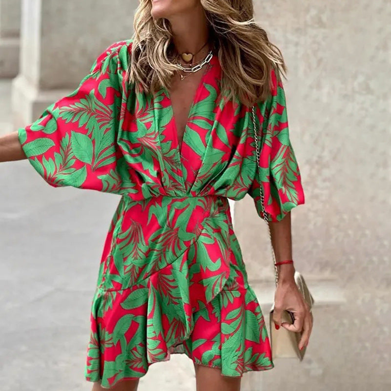Valenzora | Elegantes Kleid mit Fledermausärmeln