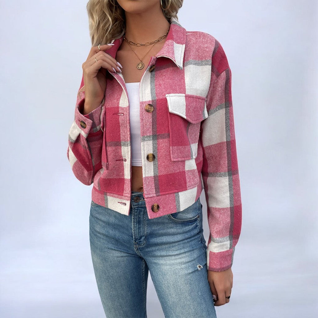 Valenzora | Fashionable plaid jacket