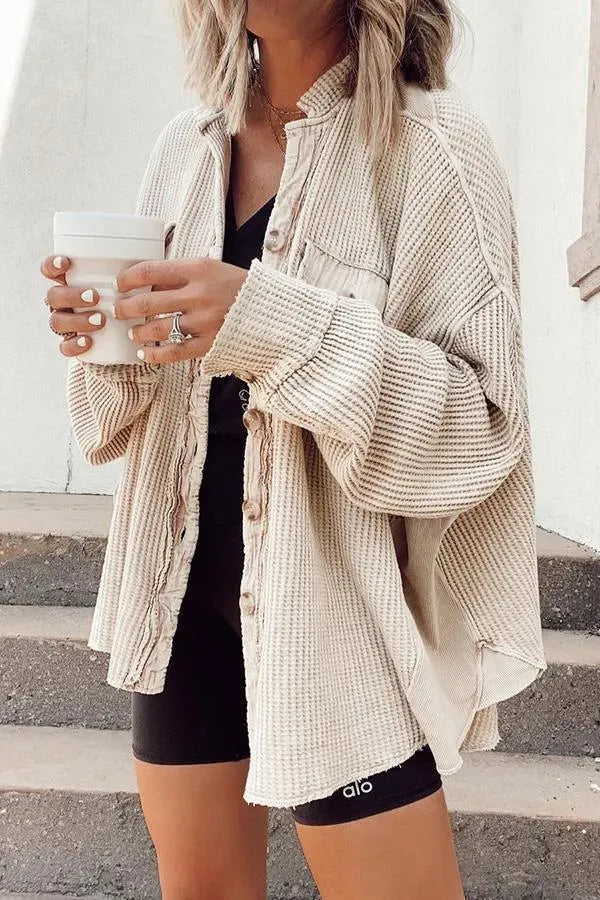 Valenzora | Women's irregular shirt jacket