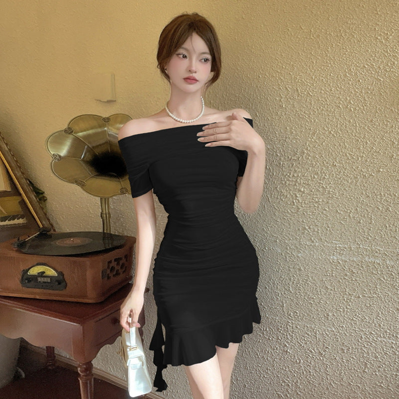 Valenzora | Schulterfreies Bodycon-Kleid aus Mesh