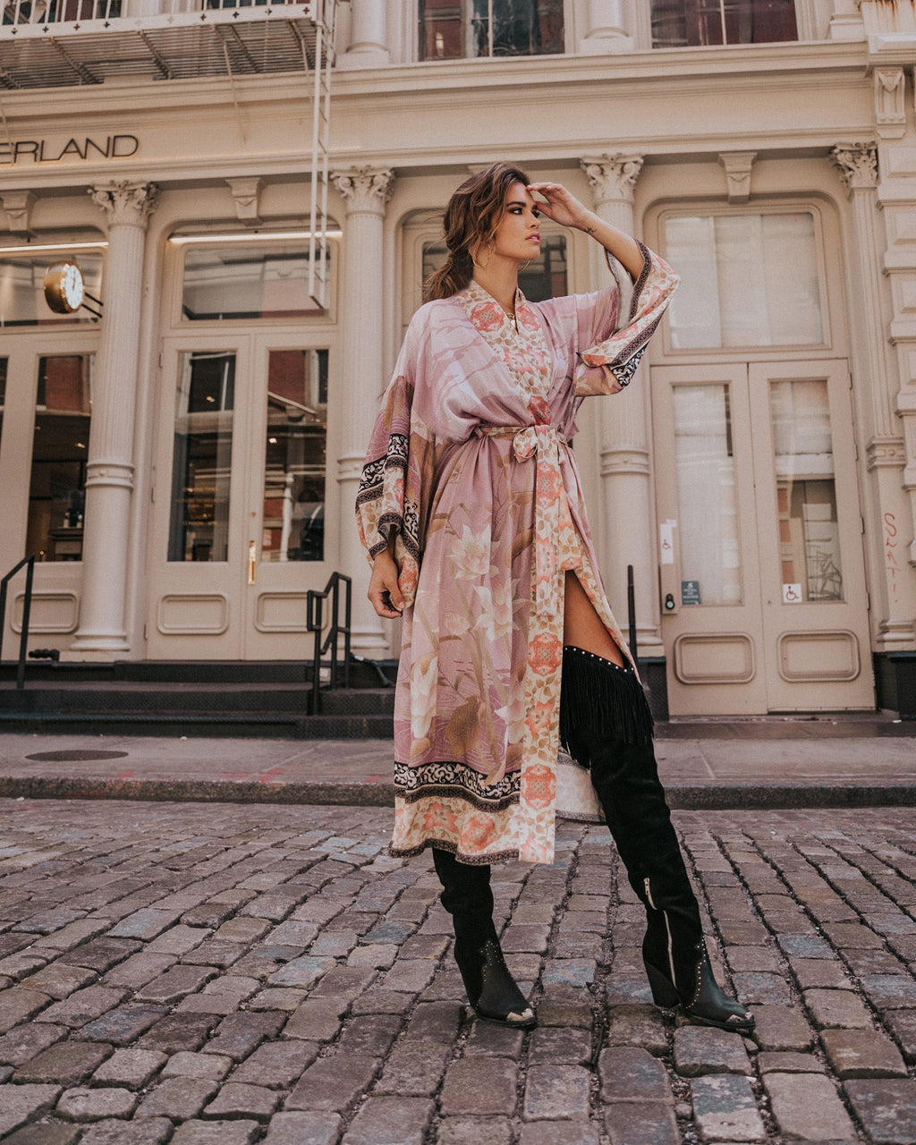 Women's beach robe in a luxurious and artistic design Valenzora