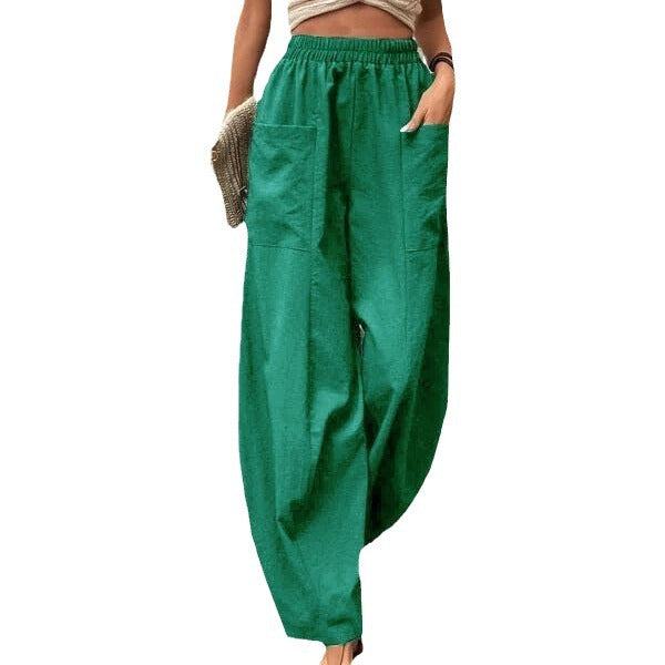 Valenzora | Comfortable solid-color casual pants with pockets