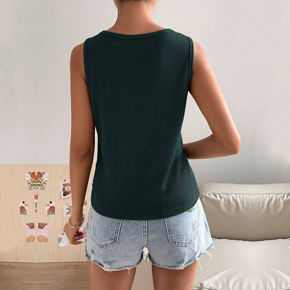 Valenzora | Waffle Homewear Tank Top