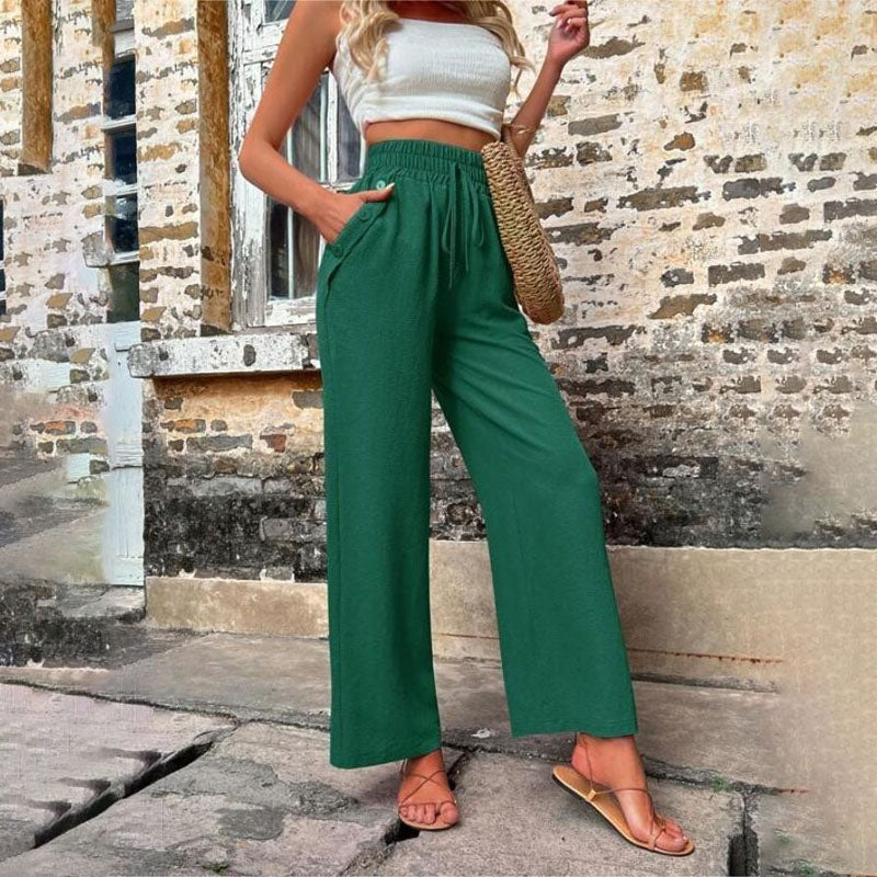 Valenzora | Colorful, airy summer trousers for women with wide legs