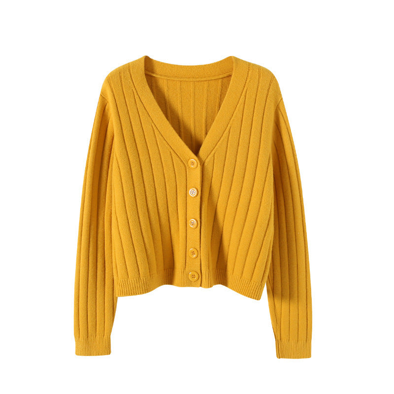 Valenzora | Lace-up knitted V-neck sweater for women