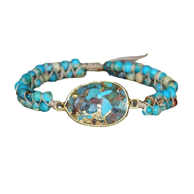 Valenzora | Ethnic Handmade Women's Bracelet with Turquoise Beads