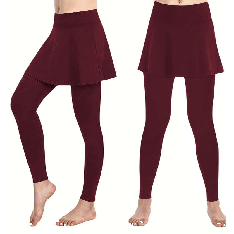 Damen-Leggings mit Tellerrock, Größe