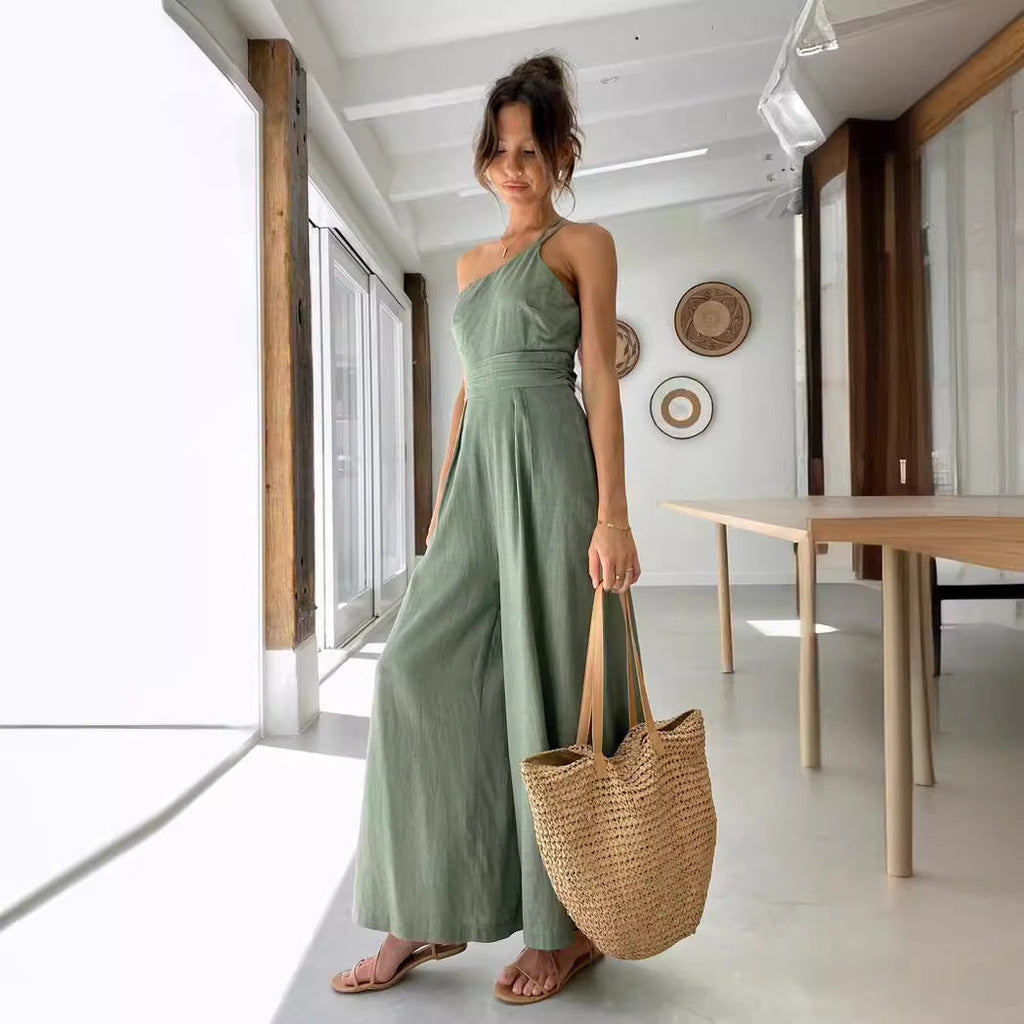 Valenzora | Backless Double Band Jumpsuit