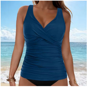 Valenzora | Tummy Control Hook Design Printed Tankini Set