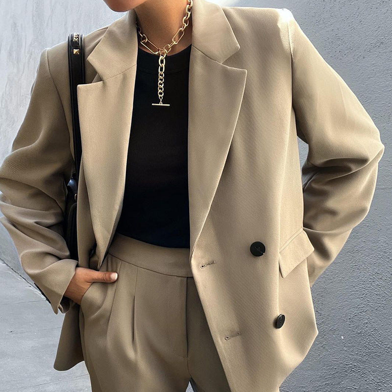 Damenanzugjacke und -hose im eleganten Oversized-Stil, Größe Valenzora